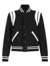 Teddy Jacket In Wool Black - SAINT LAURENT - BALAAN 2