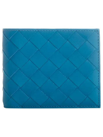 Intrecciato Bifold Half Wallet Light Blue - BOTTEGA VENETA - BALAAN 1