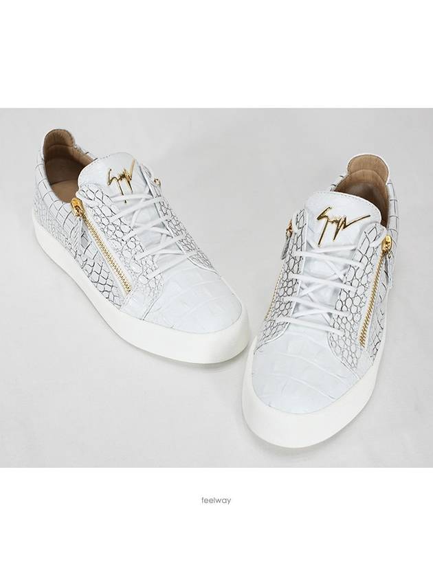 RU70000 049 Frankie White Gold Sneakers - GIUSEPPE ZANOTTI - BALAAN 4