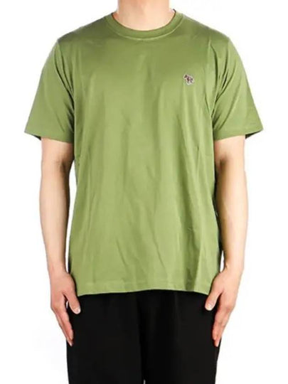 Zebra Logo Cotton Short Sleeve T-shirt Green - PAUL SMITH - BALAAN 2