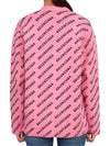 All-Over Logo Cardigan Pink - BALENCIAGA - BALAAN 5