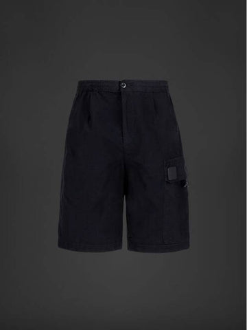 Flat Nylon Metropolis Logo Badge Cargo Shorts - CP COMPANY - BALAAN.