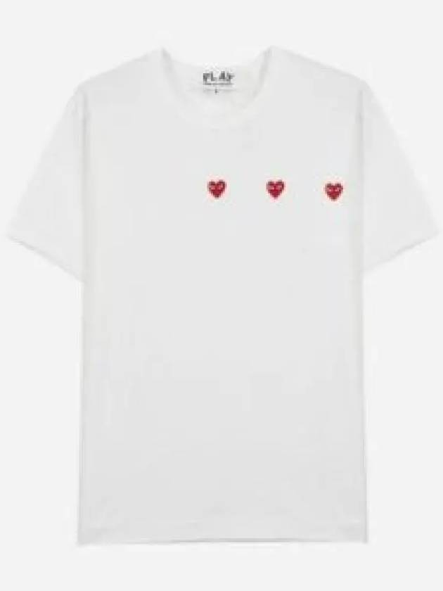 AX T337 051 3 Heart Short Sleeve T Shirt 1338946 - COMME DES GARCONS - BALAAN 1