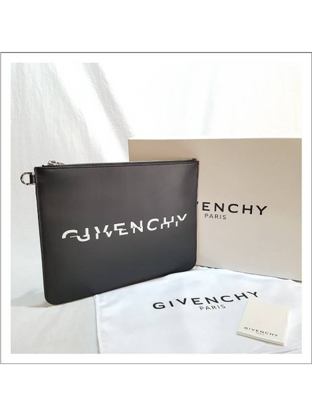 Split Logo Clutch Bag Black - GIVENCHY - BALAAN 5