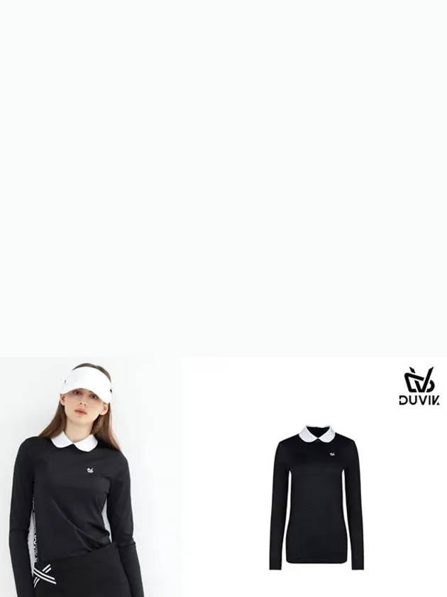 color combination Y Eri zip-up long-sleeved T-shirt DC3WTS003BK - DUVIK - BALAAN 6