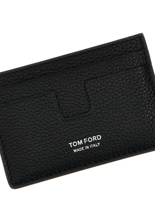 logo print leather card holder Y0232LCL158S - TOM FORD - BALAAN 4