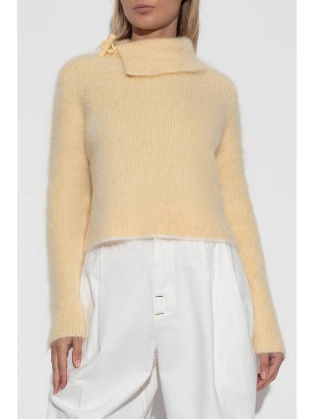 Jacquemus Mohair Sweater, Women's, Yellow - JACQUEMUS - BALAAN 3