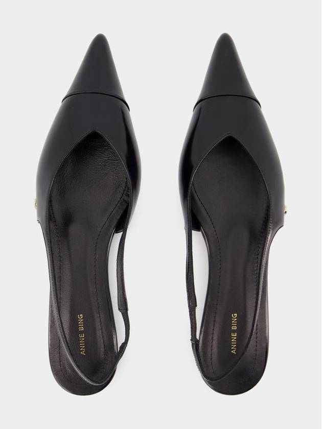 Elena Slingback Flats - ANINE BING - Calfskin - Black - ANINE BING - BALAAN 4