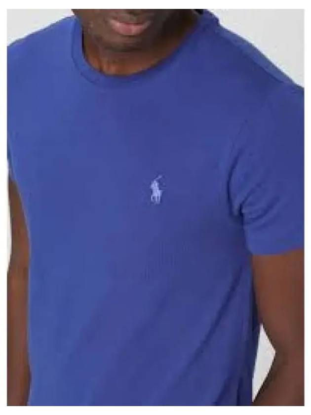 Custom slim crewneck t shirt blue 1279724 - POLO RALPH LAUREN - BALAAN 1