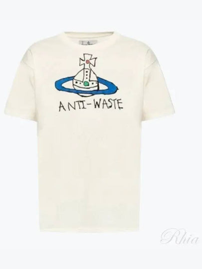 Anti Waste Short Sleeve T-Shirt Ivory - VIVIENNE WESTWOOD - BALAAN 2