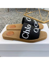 Woody Logo Flat Mule Slippers Black - CHLOE - BALAAN 4