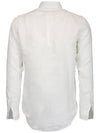 Embroidered Logo Linen Long Sleeve Shirt White - POLO RALPH LAUREN - BALAAN 4