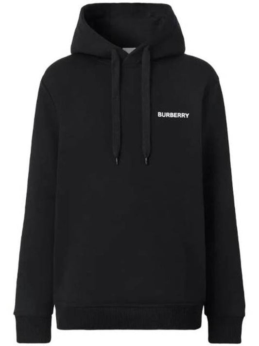 EKD-print cotton-blend hoodie in black - BURBERRY - BALAAN 1