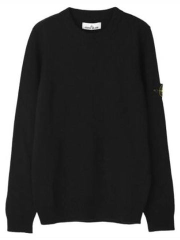 Knit lambswool crew neck regular fit - STONE ISLAND - BALAAN 1