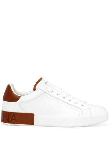 Dolce & Gabbana Portofino Leather Sneaker - DOLCE&GABBANA - BALAAN 1