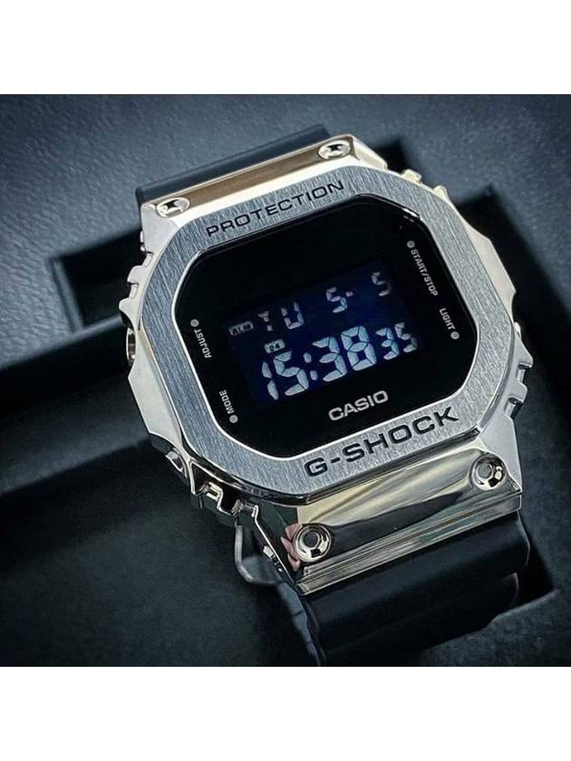 G-Steel Digital Metal Chrome Square Watch Black - G-SHOCK - BALAAN 2