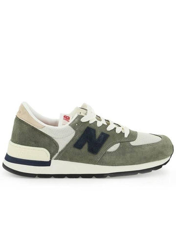 990 Low Top Sneakers Olive - NEW BALANCE - BALAAN 1