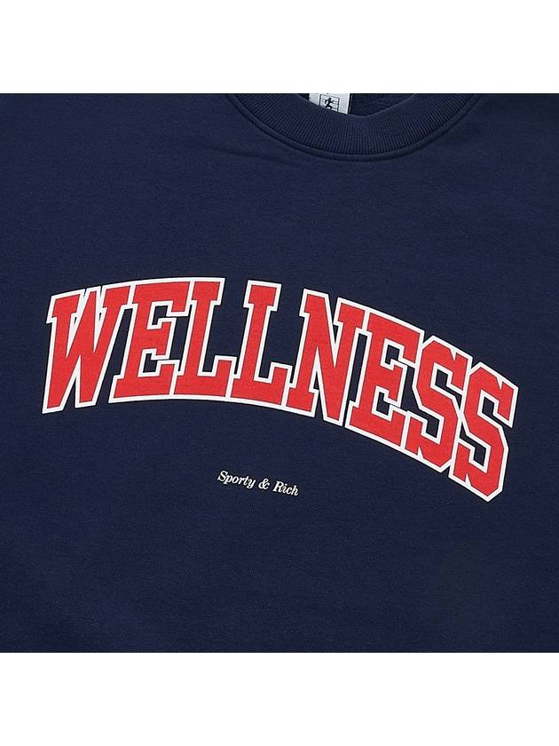 Wellness Sweatshirt WELLNESS IVY CREWNECK NAVY RED - SPORTY & RICH - BALAAN 6