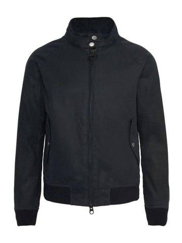 Photon Waxed Harrington Jacket Black - BARBOUR - BALAAN 1