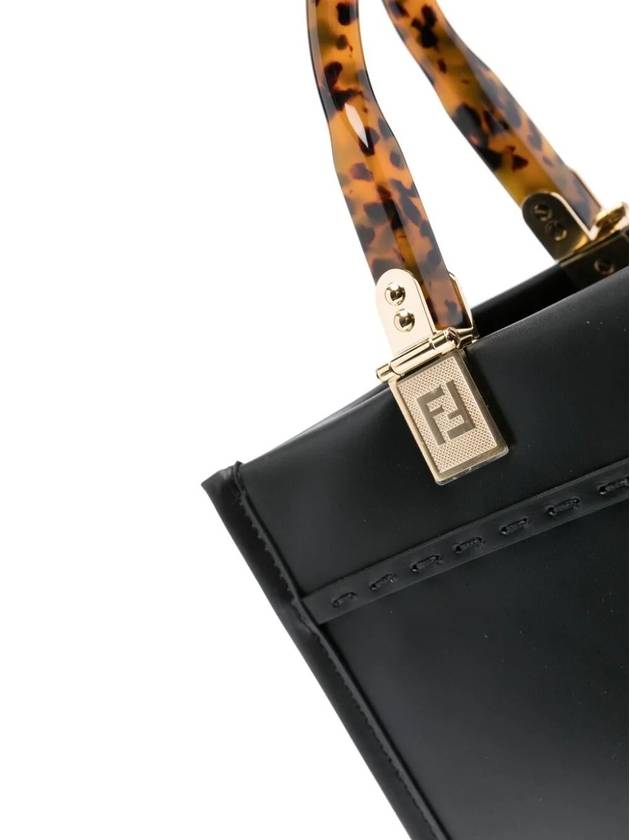 Sunshine Small Leather Tote Bag Black - FENDI - BALAAN 6