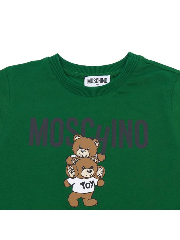 Kids short sleeved t shirt HVM04K LAA01 30139 Adults can wear - MOSCHINO - BALAAN 3