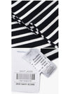 KH Duguay Stripe Muffler White Black - SAINT JAMES - BALAAN 5