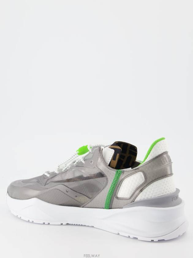 Flow Low Top Sneakers Grey - FENDI - BALAAN 6