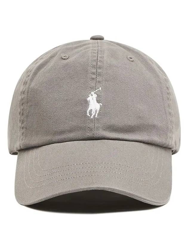 Embroidered Pony Ball Cap Grey - POLO RALPH LAUREN - BALAAN 3