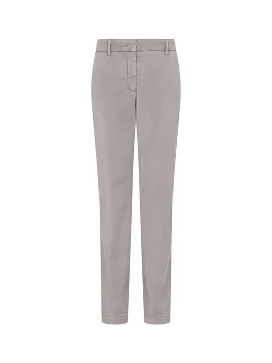 Women s Easy Lyocell Slim Pants Warm Gray 270710 - EMPORIO ARMANI - BALAAN 1