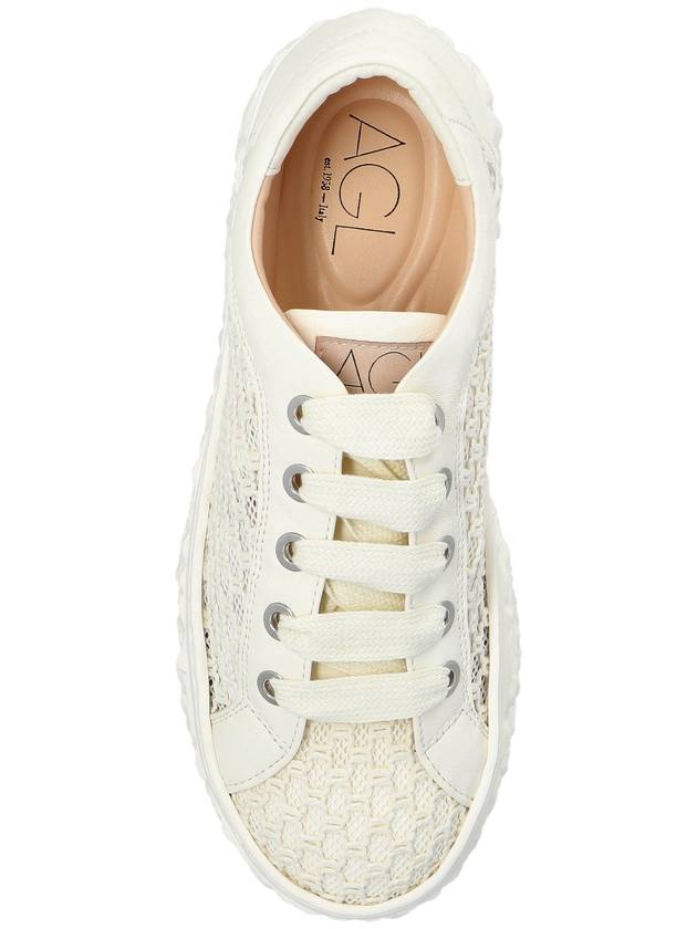 AGL Platform Sneakers Magma, Women's, Cream - AGL - BALAAN 6