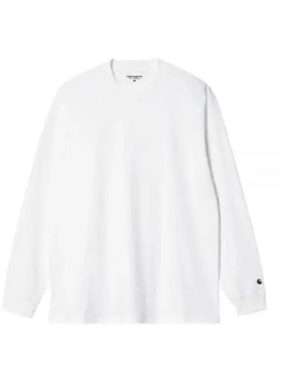 Base Long Sleeve T-Shirt White - CARHARTT WIP - BALAAN 2