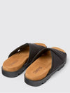 Brutus Textile Cross Strap Sandals Black - CAMPER - BALAAN 4