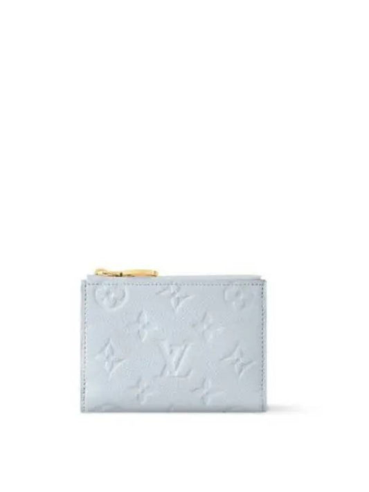 Lisa Monogram Leather Half Wallet Blue - LOUIS VUITTON - BALAAN 2