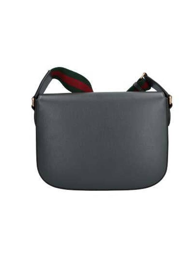 Horsebit Leather Shoulder Bag Grey - GUCCI - BALAAN 3