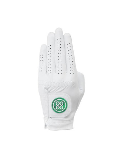 Men s Essential Green Camo Panch White Leather Golf Gloves - G/FORE - BALAAN 1