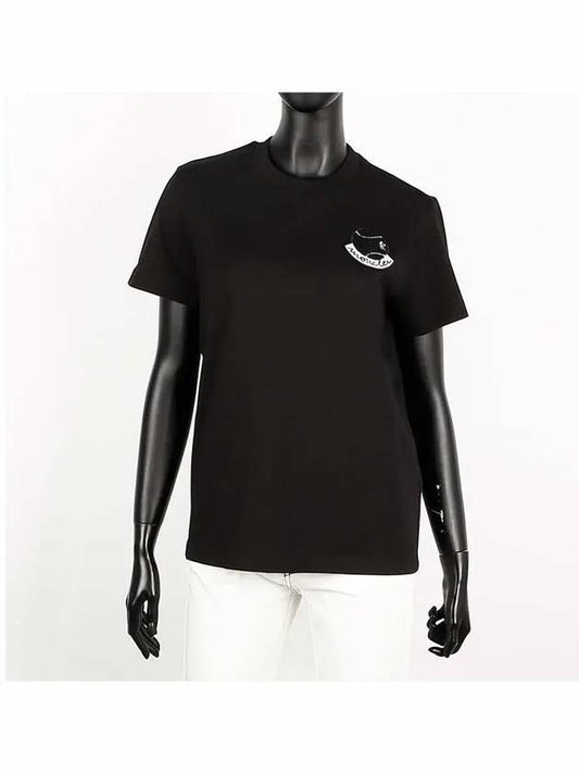 8C00005 829HP 999 Logo Patch Short Sleeve T-Shirt - MONCLER - BALAAN 2