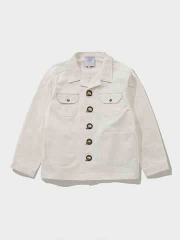 Cornmill rigid denim jacket ivory - FFEFF STUDIO - BALAAN 1