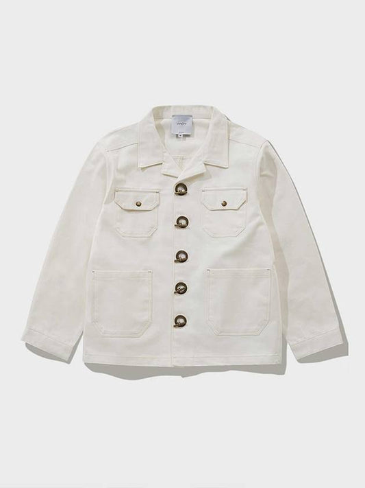 Cornmill rigid denim jacket ivory - FFEFF STUDIO - BALAAN 2