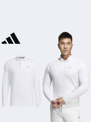 HG1733 Men s Cold Ready Long Sleeve Polo Shirt - ADIDAS GOLF - BALAAN 1