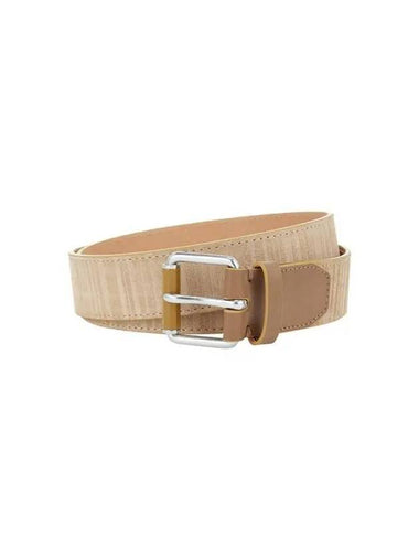 Embossed striped suede belt beige - PAUL SMITH - BALAAN 1