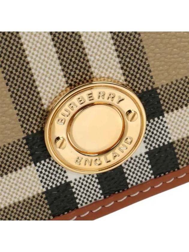 Vintage Check Flap Long Wallet Beige - BURBERRY - BALAAN 6