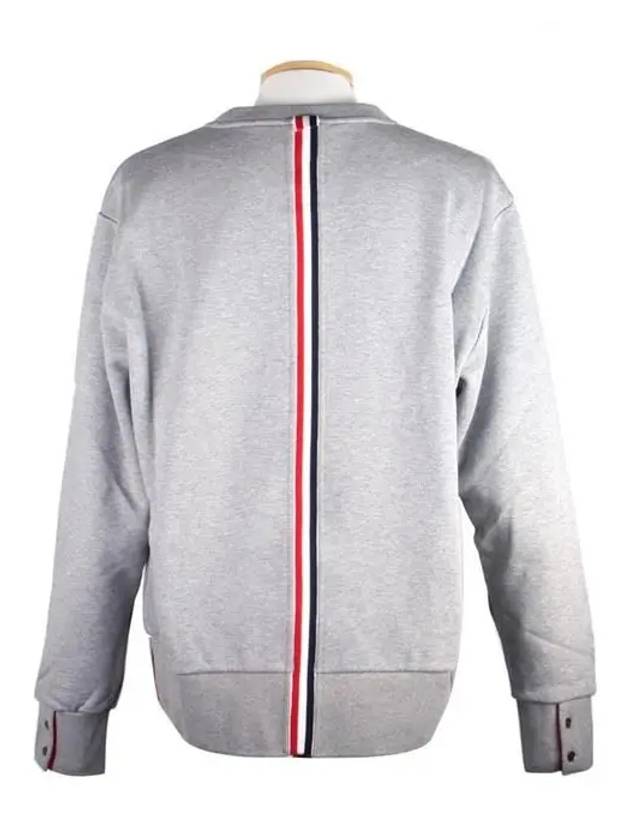 Center Back Stripe Crewneck Sweatshirt Light Grey - THOM BROWNE - BALAAN 4