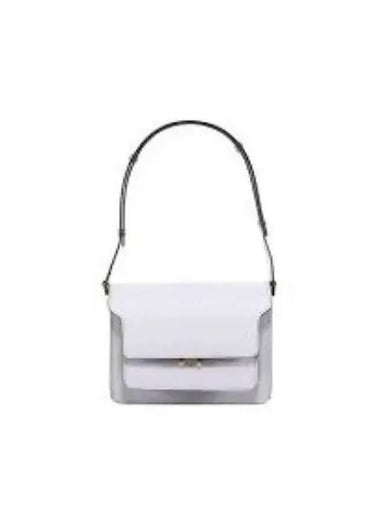 Mini Saffiano Leather Trunk Shoulder Bag Limestone SBMPS01T09Z185M - MARNI - BALAAN 1