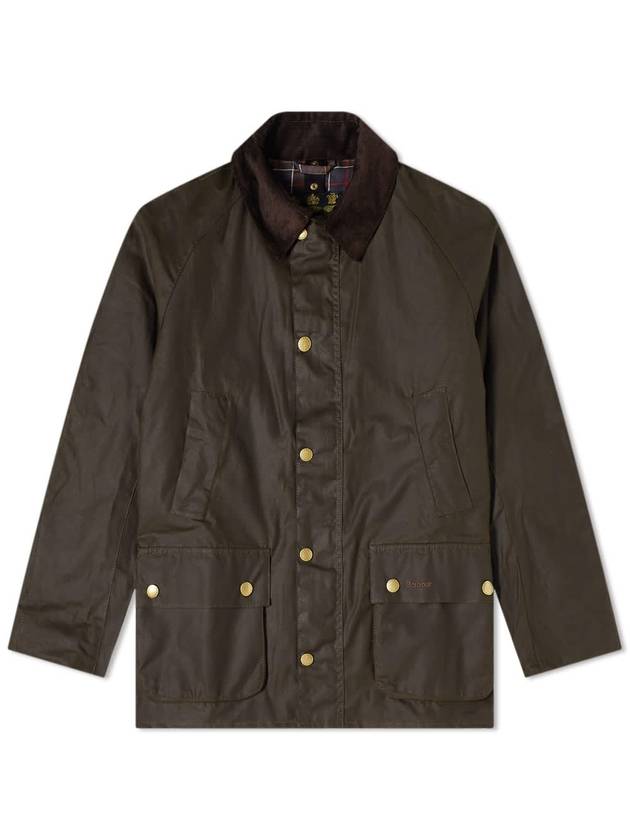 Ashby Wax Jacket Olive - BARBOUR - BALAAN 1