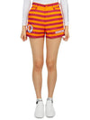 Women's Airline Border Shorts Orange Purple - HORN GARMENT - BALAAN 2