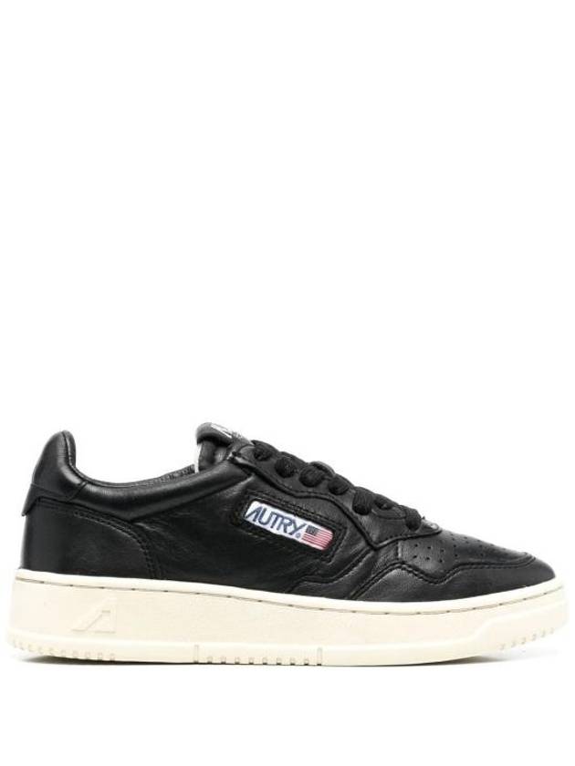 Women's Medalist Goatskin Low Top Sneakers Black - AUTRY - BALAAN 2