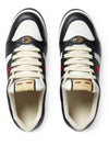 Men's Screener Low Top Sneakers Black - GUCCI - BALAAN 9