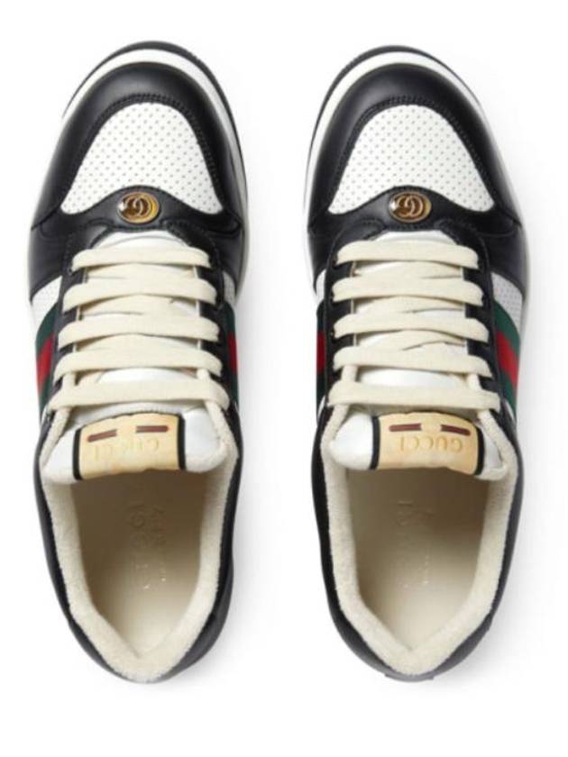 Men's Screener Low Top Sneakers Black - GUCCI - BALAAN 9