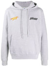 Men's Thunder Logo Hood Melange Gray - OFF WHITE - BALAAN 2