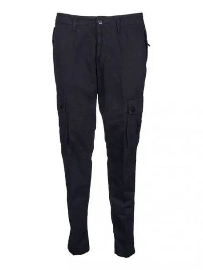 Wappen Patch Old Treatment Slim Fit Cargo Straight Pants Black - STONE ISLAND - BALAAN 2